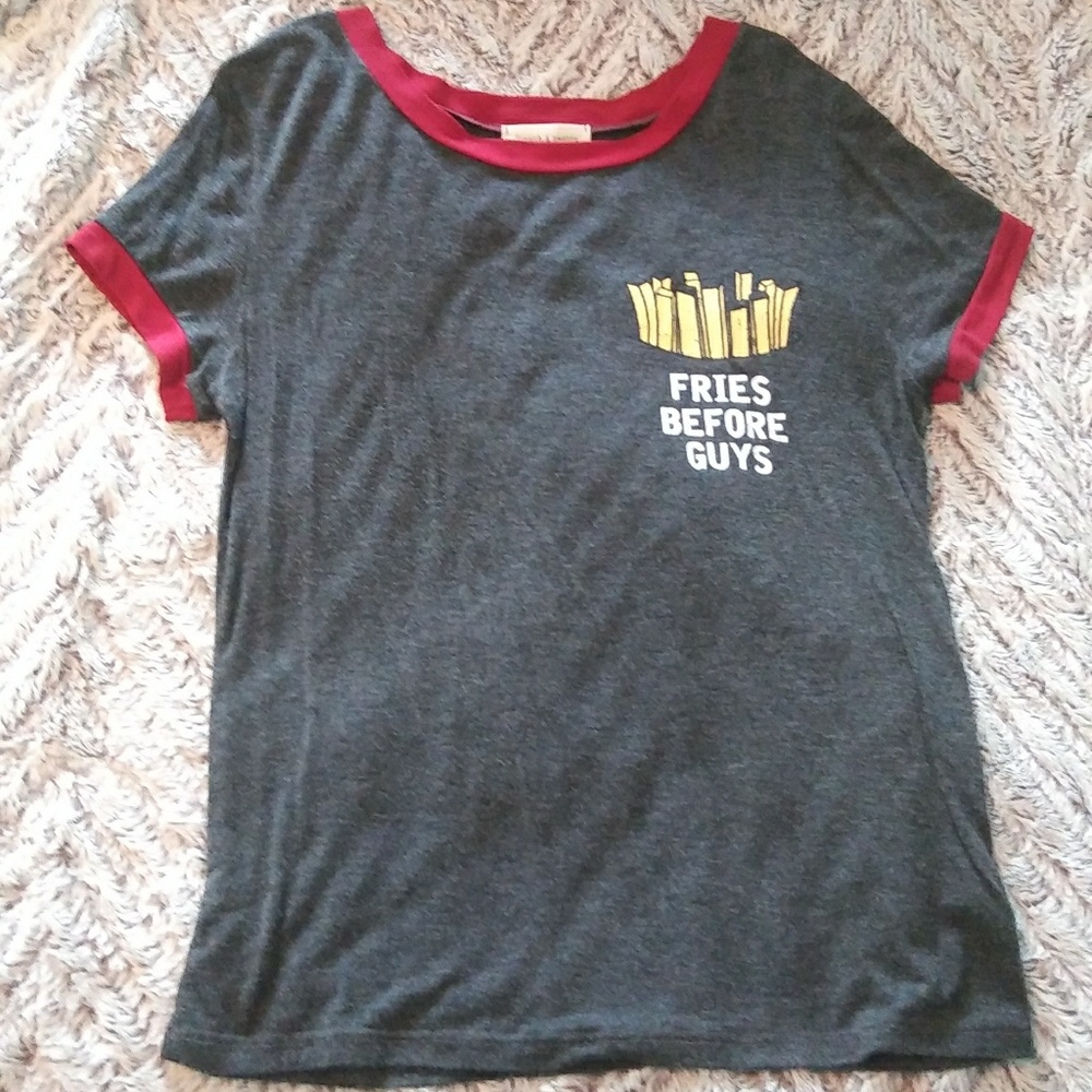 'Fries Before Guys' Tee